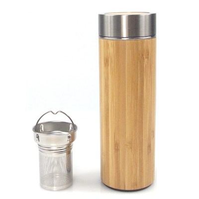 Bottle - Bamboo & SS With Tea Infuser